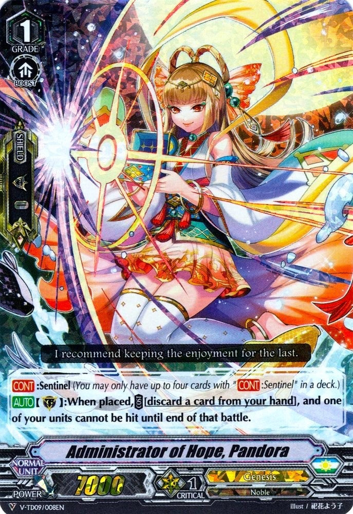 Administrator of Hope Pandora (RRR Foil) (9008) [V-TD09] - Cardfight Vanguard Single