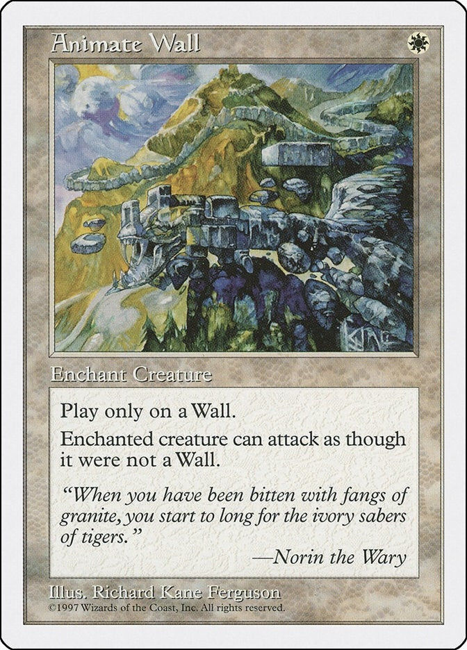 Animate Wall [5ED] - MTG Single