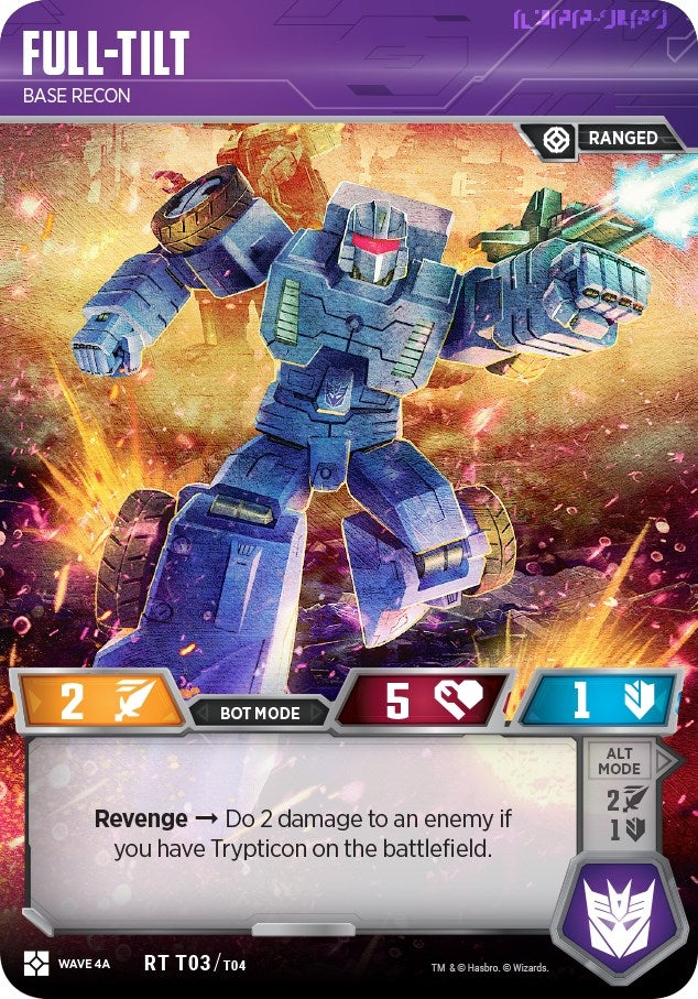 Full-Tilt - Base Recon (3) [WCS2] - Transformers TCG Single