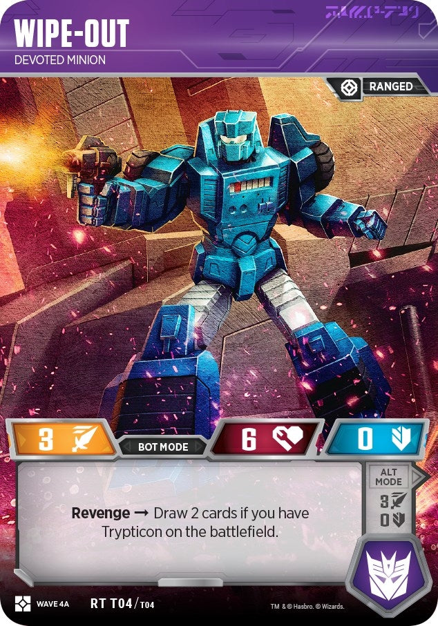 Wipe-Out - Devoted Minion (4) [WCS2] - Transformers TCG Single