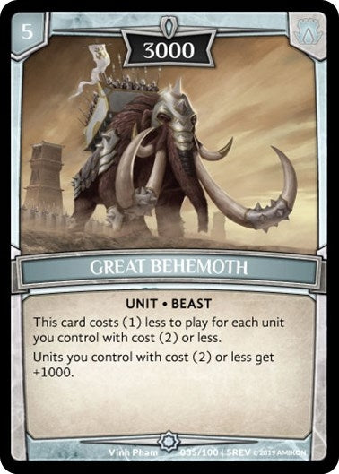 Great Behemoth (35) [REV] - Argent Saga TCG Single