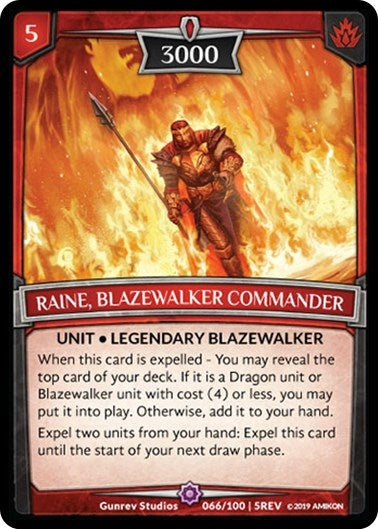 Raine Blazewalker Commander (66) [REV] - Argent Saga TCG Single
