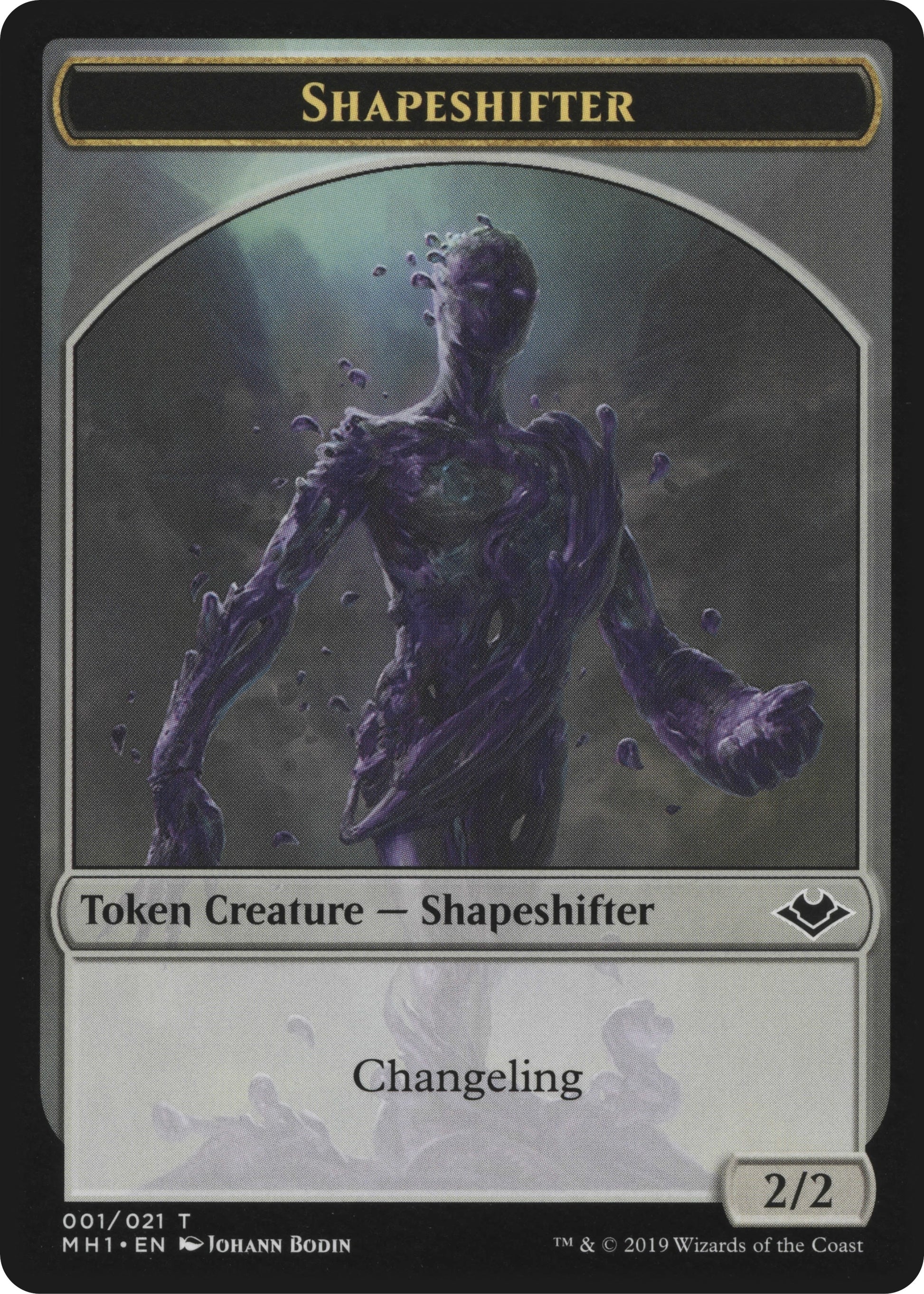 Shapeshifter (001) // Emblem - Serra the Benevolent (020) Double-sided Token (0) [MH1] - MTG Single