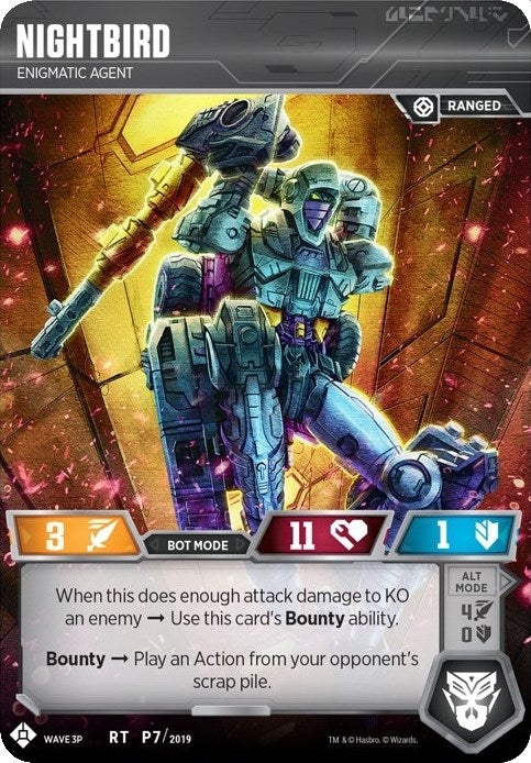 Nightbird - Enigmatic Agent (72019) [TP] - Transformers TCG Single