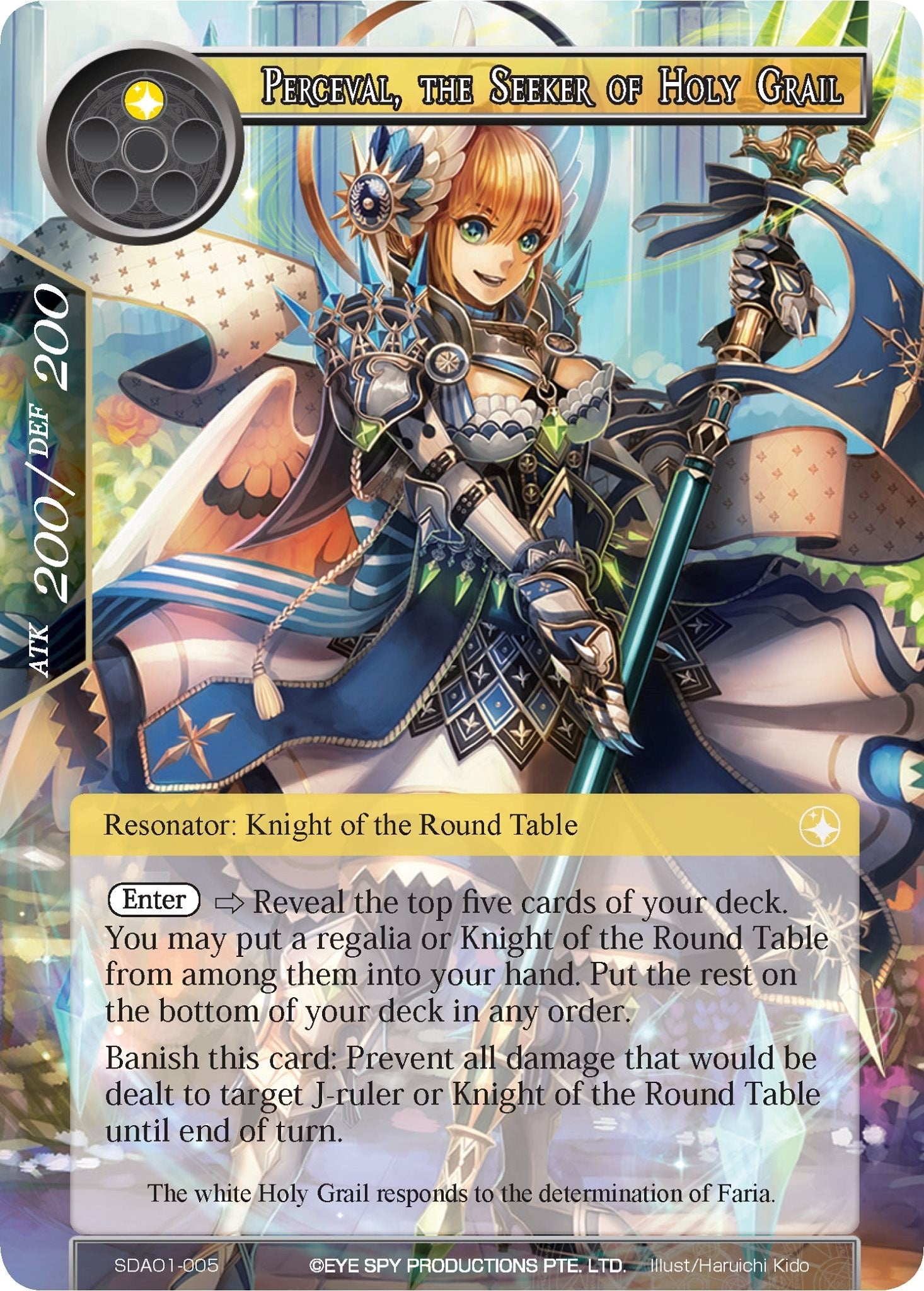 Perceval the Seeker of Holy Grail (1005) [AOSD1] - Force of Will Single