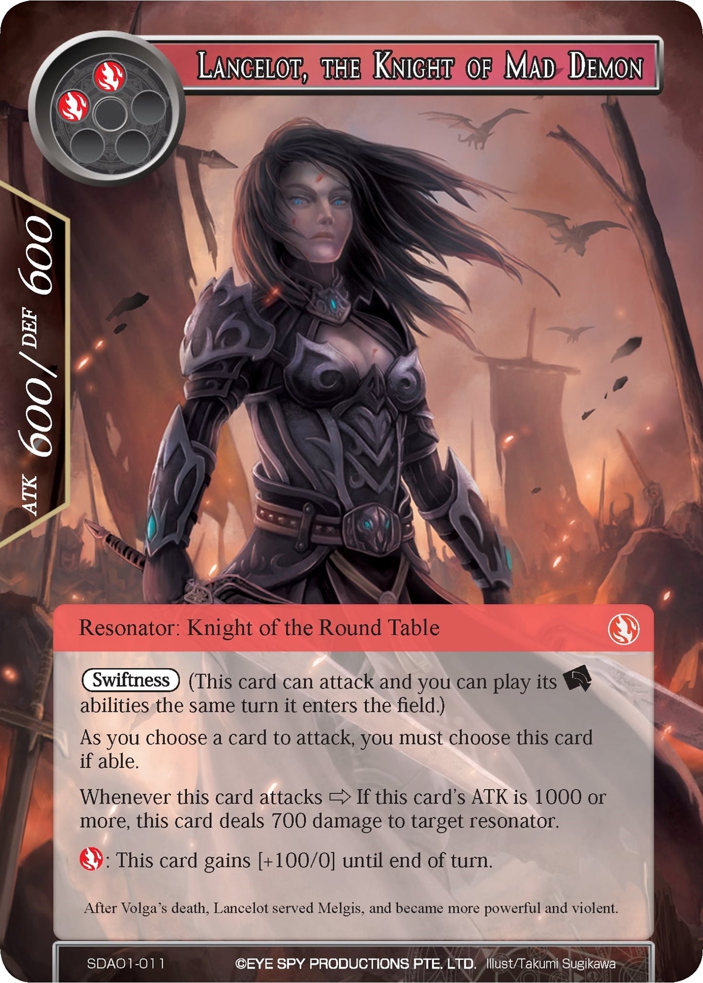 Lancelot the Knight of Mad Demon (1011) [AOSD1] - Force of Will Single