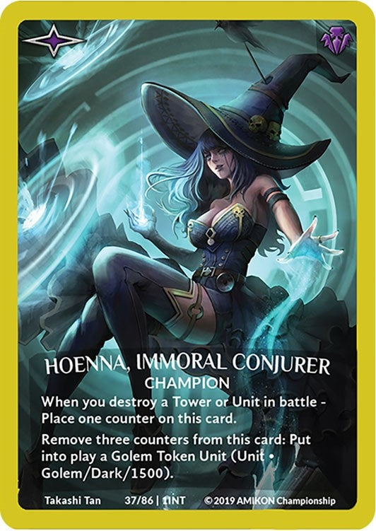 Hoenna Immoral Conjurer (Gold Metal Prize Card) (37) [PR] - Argent Saga TCG Single