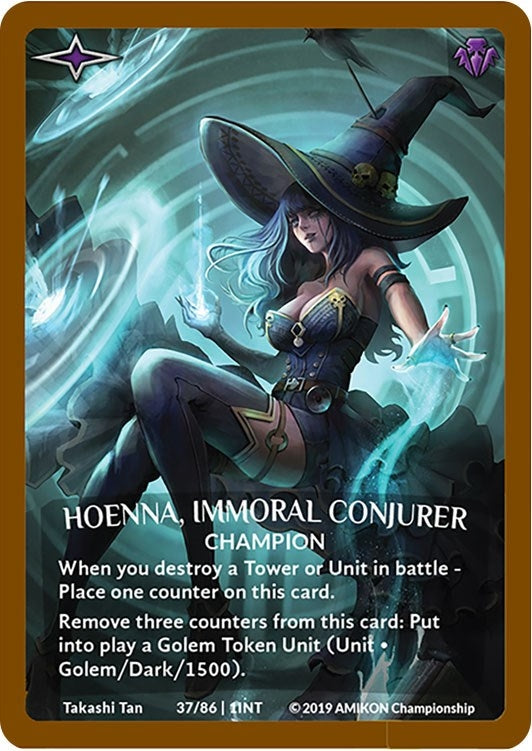 Hoenna Immoral Conjurer (Bronze Metal Prize Card) (37) [PR] - Argent Saga TCG Single