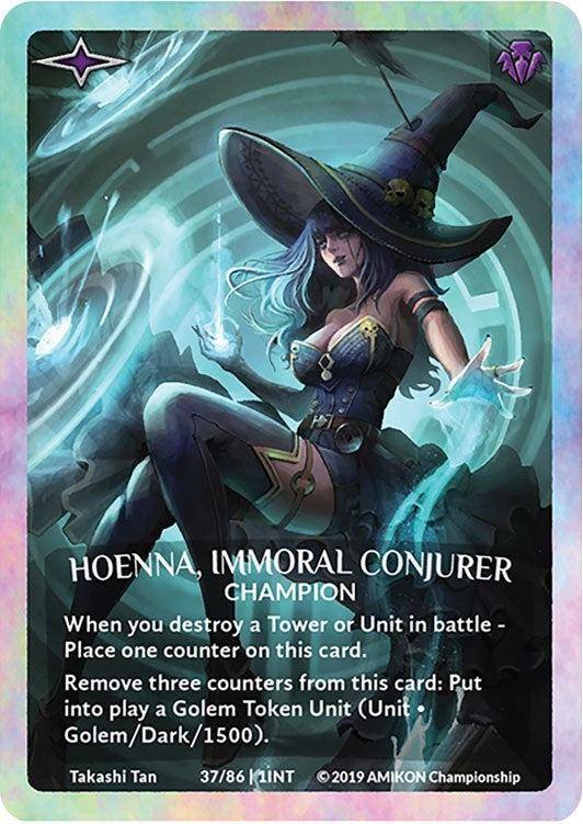 Hoenna Immoral Conjurer (Rainbow Metal Prize Card) (37) [PR] - Argent Saga TCG Single