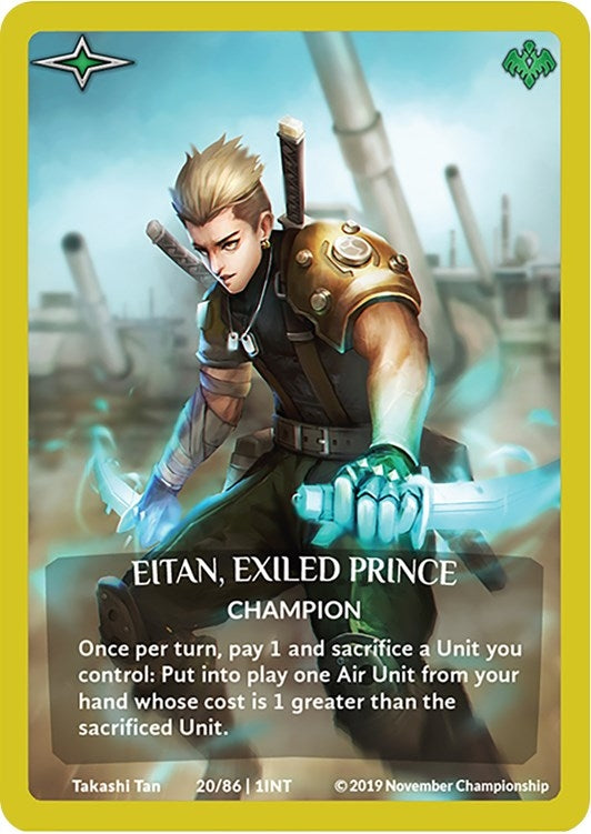 Eitan Exiled Prince (Gold Metal Prize Card) (20) [PR] - Argent Saga TCG Single