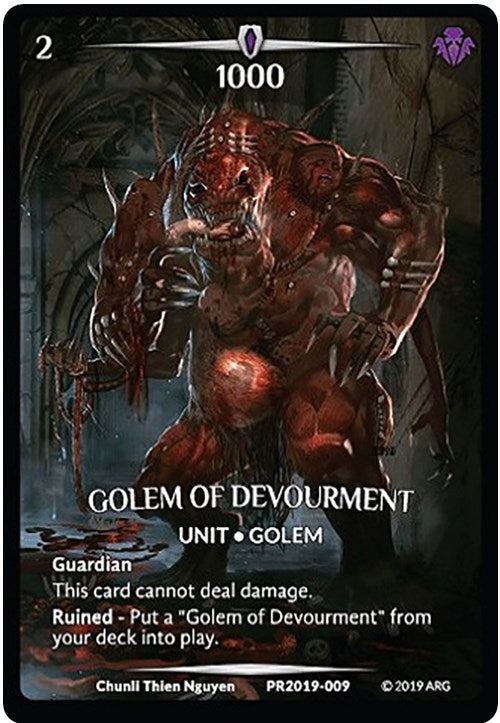 Golem of Devourment (Full Art) (2019009) [PR] - Argent Saga TCG Single