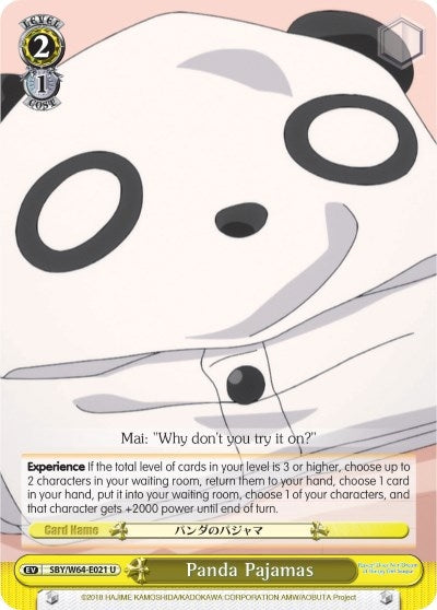 Panda Pajamas (64021) [SBY/W64] - Weiss Schwarz Single