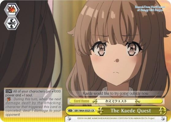 The Kaede Quest (64025) [SBY/W64] - Weiss Schwarz Single