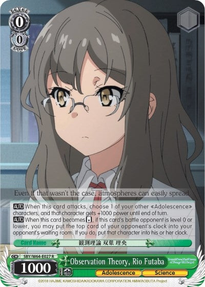 Observation Theory Rio Futaba (64027) [SBY/W64] - Weiss Schwarz Single