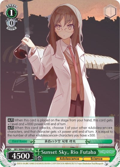Sunset Sky Rio Futaba (64031) [SBY/W64] - Weiss Schwarz Single