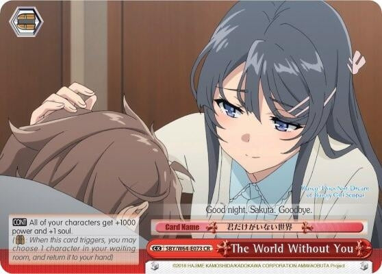 The World Without You (64073) [SBY/W64] - Weiss Schwarz Single