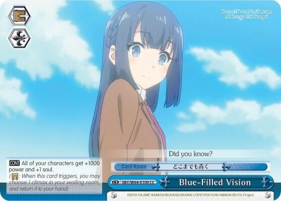 Blue-Filled Vision (64100) [SBY/W64] - Weiss Schwarz Single