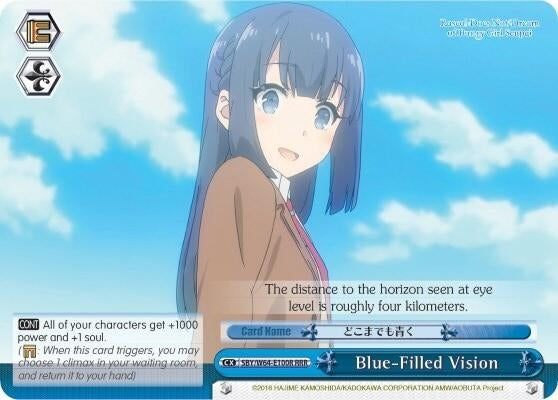 Blue-Filled Vision (RRR) (64100) [SBY/W64] - Weiss Schwarz Single