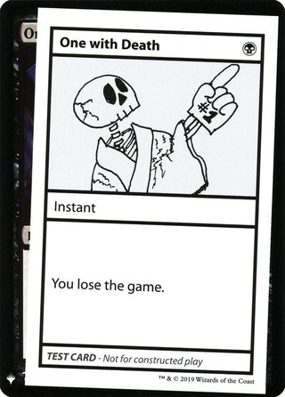 One With Death [CMB1] - MTG Single