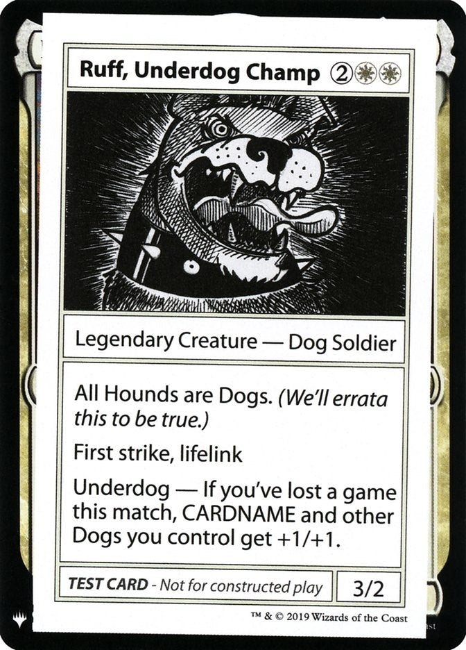 Ruff Underdog Champ [CMB1] - MTG Single