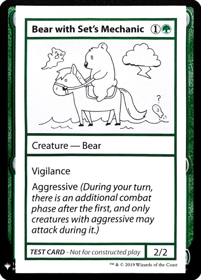 Bear with Set’s Mechanic [CMB1] - MTG Single