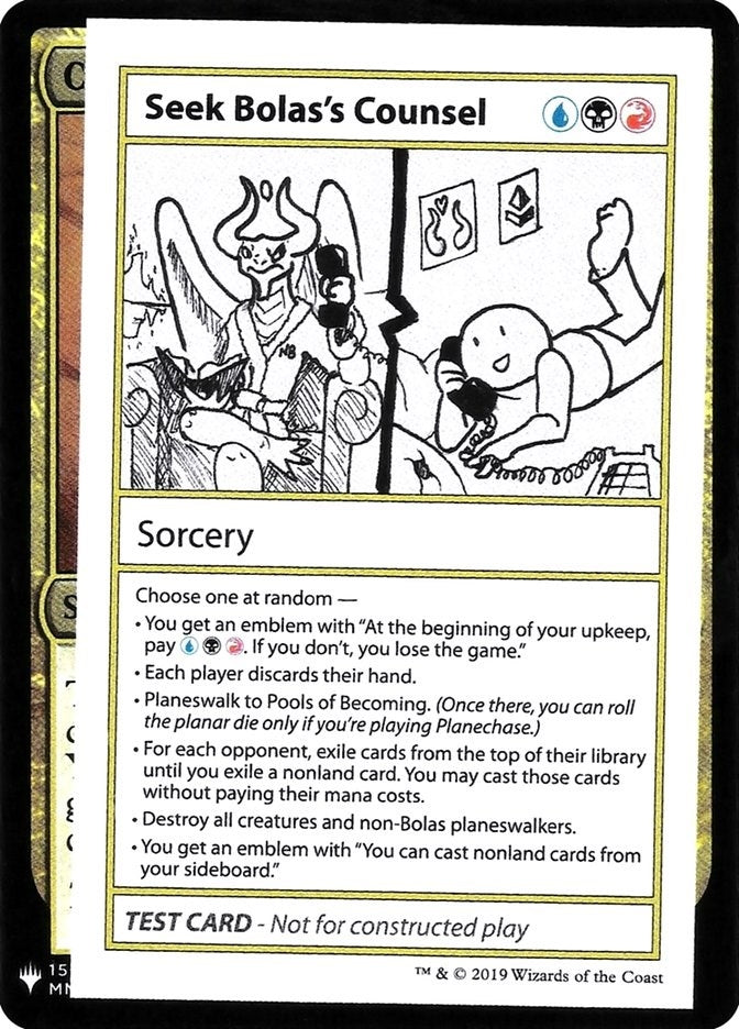 Seek Bolas’s Counsel [CMB1] - MTG Single