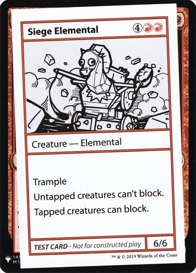 Siege Elemental [CMB1] - MTG Single
