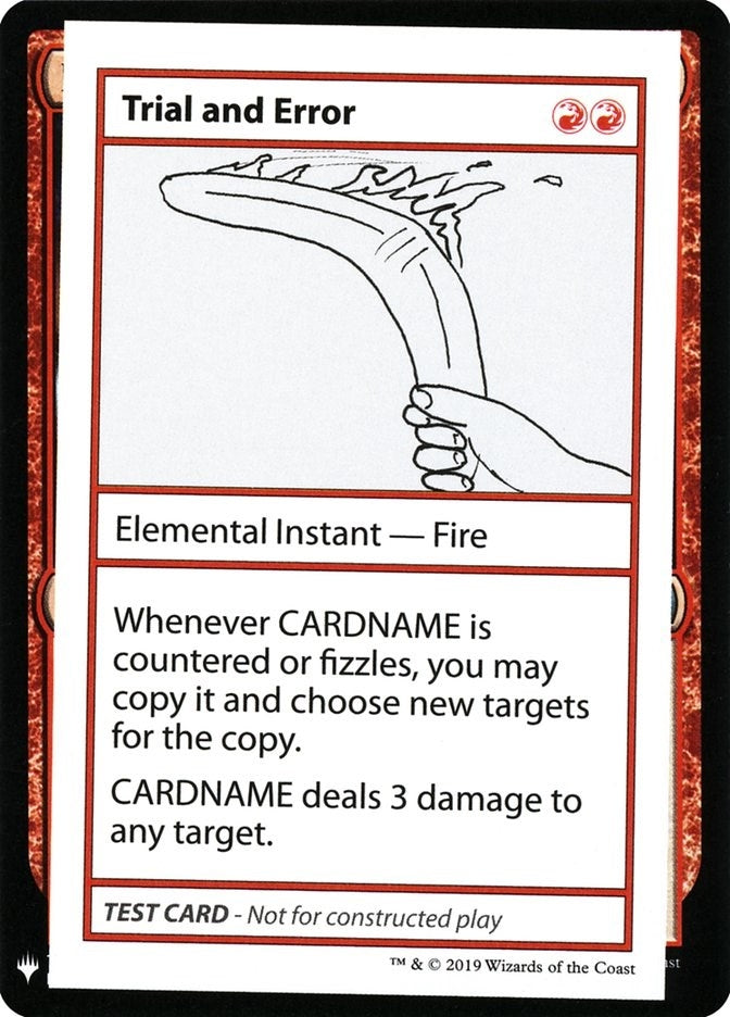 Trial and Error [CMB1] - MTG Single