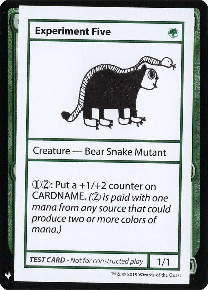 Experiment Five [CMB1] - MTG Single