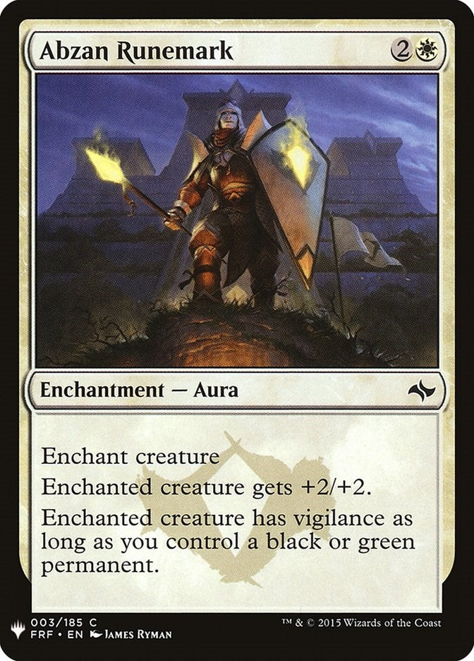 Abzan Runemark (3) [LIST] - MTG Single