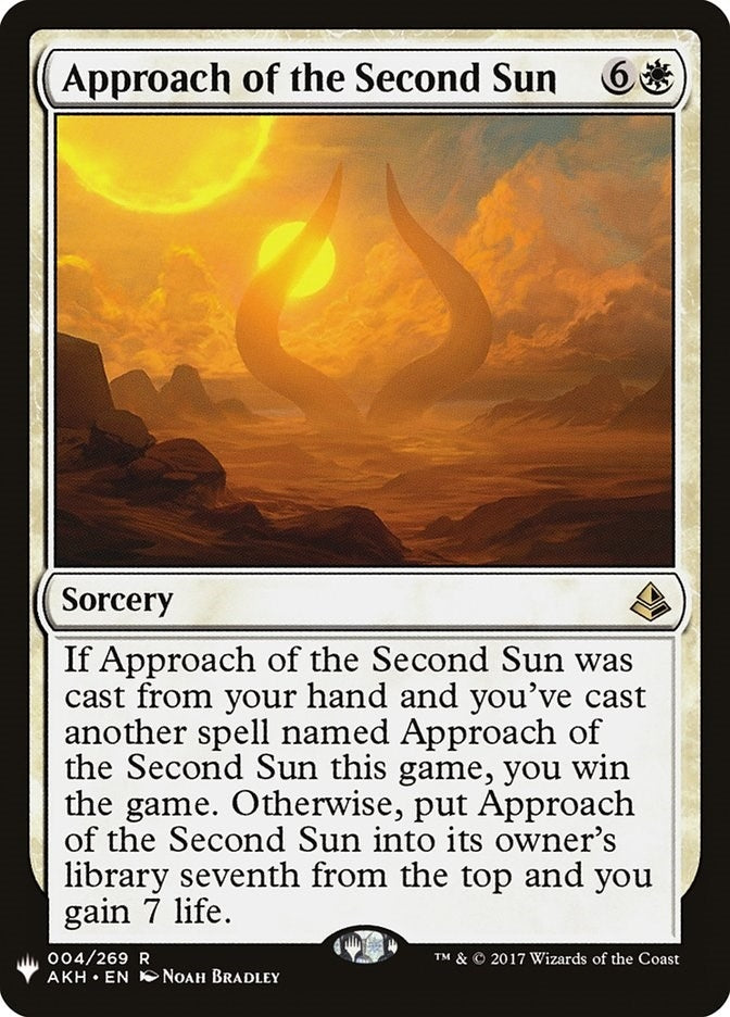 Approach of the Second Sun (4) [LIST] - MTG Single