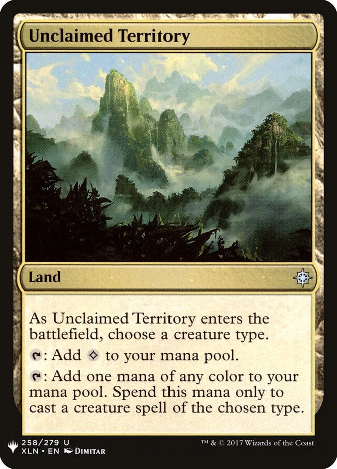 Unclaimed Territory (258) [LIST] - MTG Single