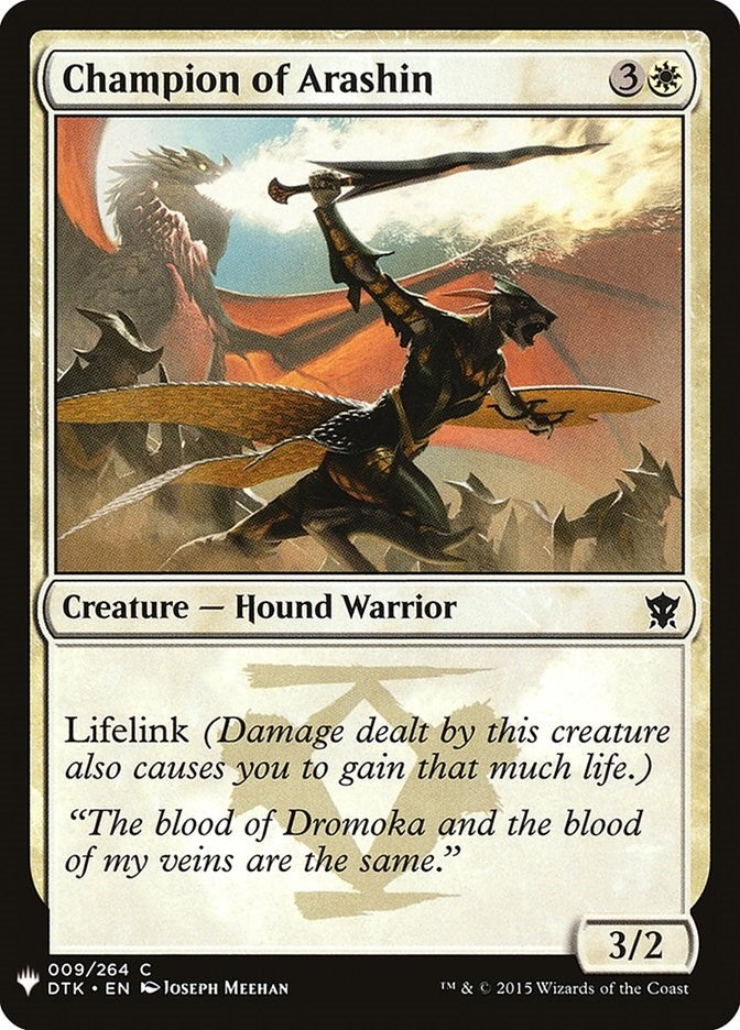 Champion of Arashin (9) [LIST] - MTG Single
