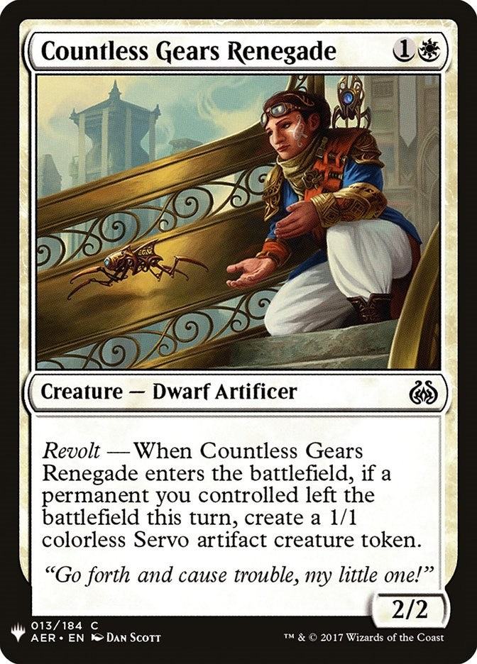 Countless Gears Renegade (13) [LIST] - MTG Single