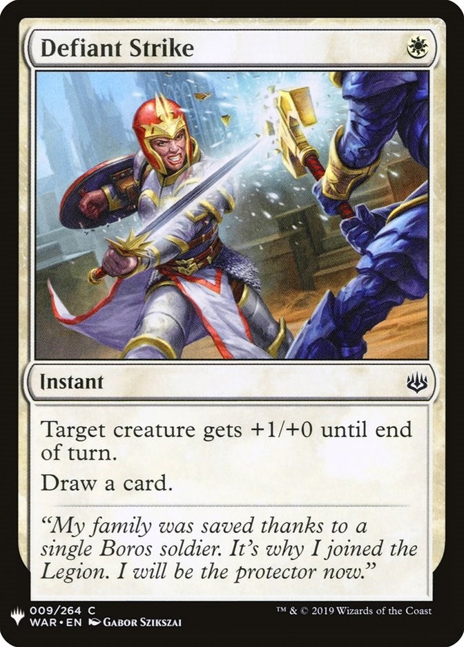 Defiant Strike (9) [LIST] - MTG Single
