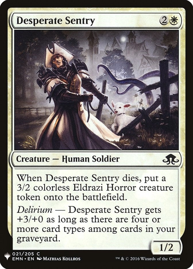 Desperate Sentry (21) [LIST] - MTG Single