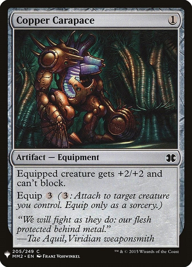 Copper Carapace (205) [LIST] - MTG Single