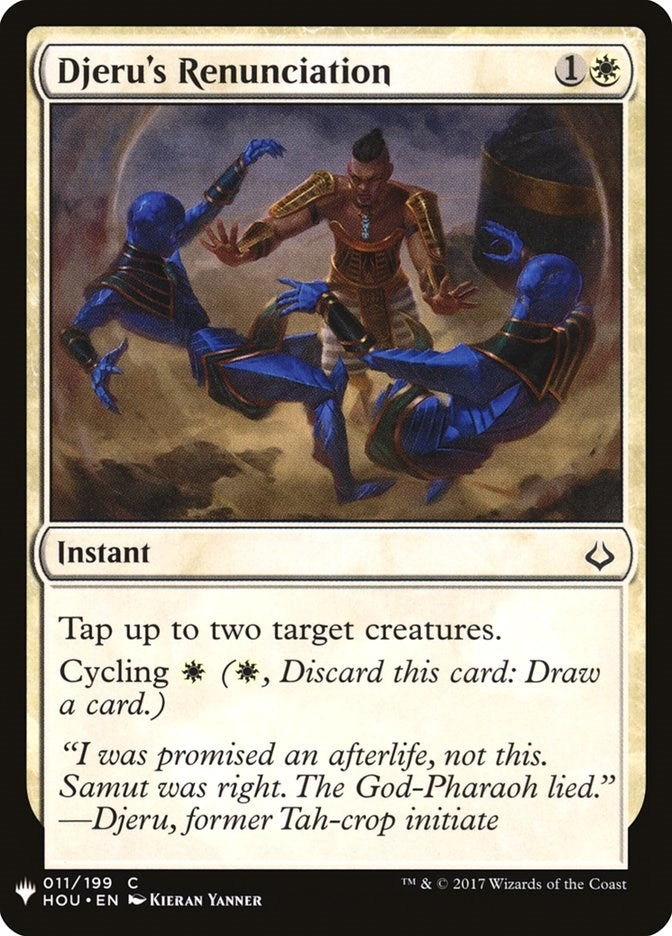 Djeru’s Renunciation (11) [LIST] - MTG Single