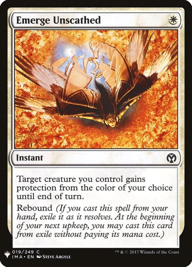 Emerge Unscathed (19) [LIST] - MTG Single