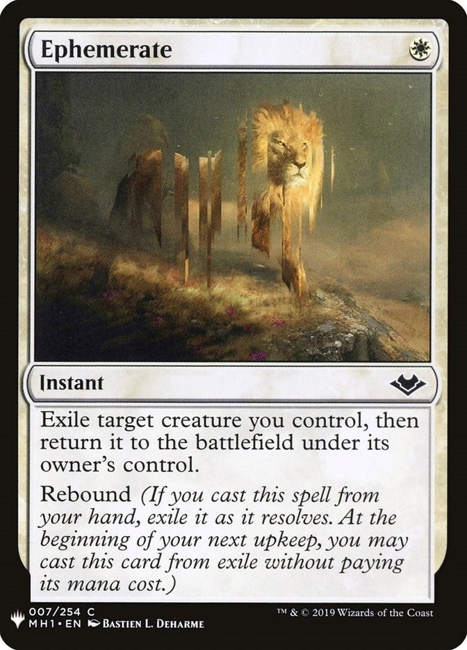Ephemerate (7) [LIST] - MTG Single