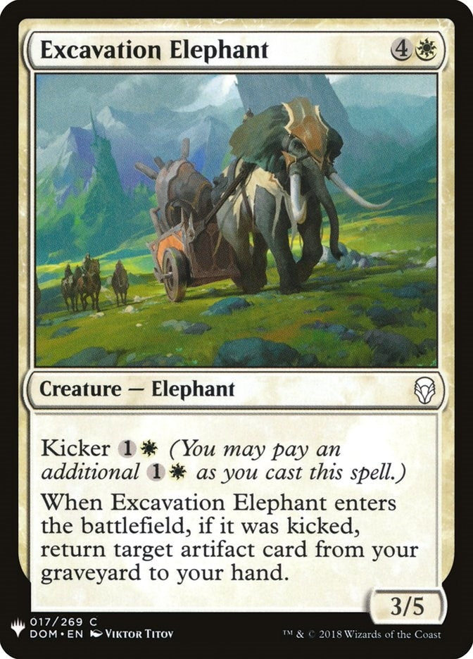 Excavation Elephant (17) [LIST] - MTG Single