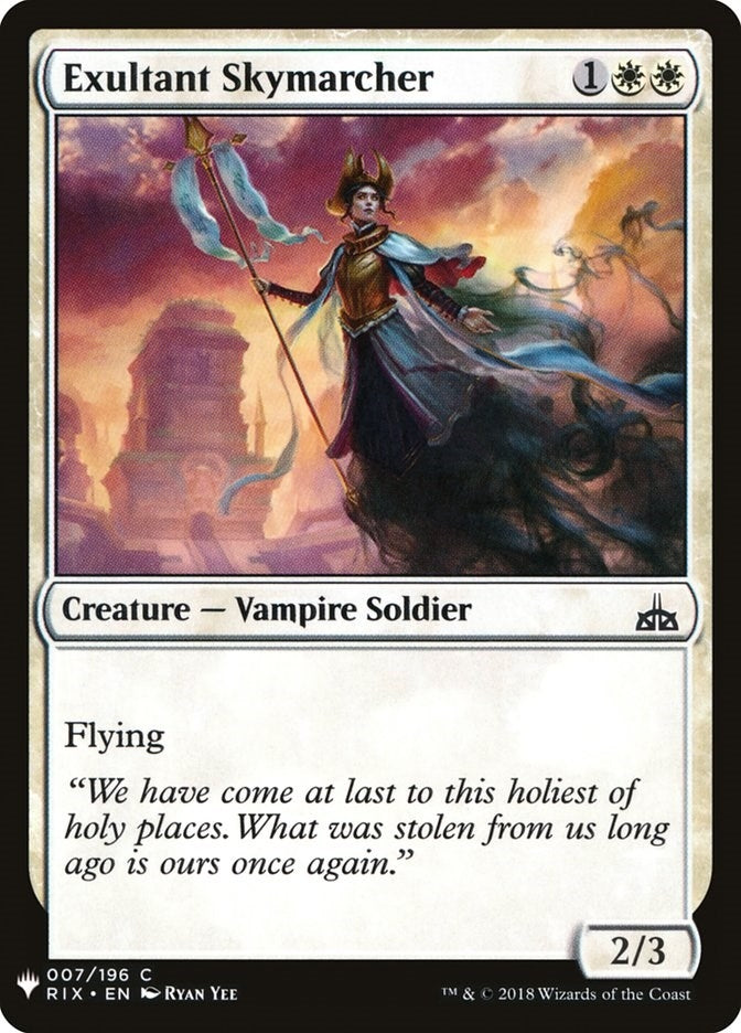 Exultant Skymarcher (7) [LIST] - MTG Single