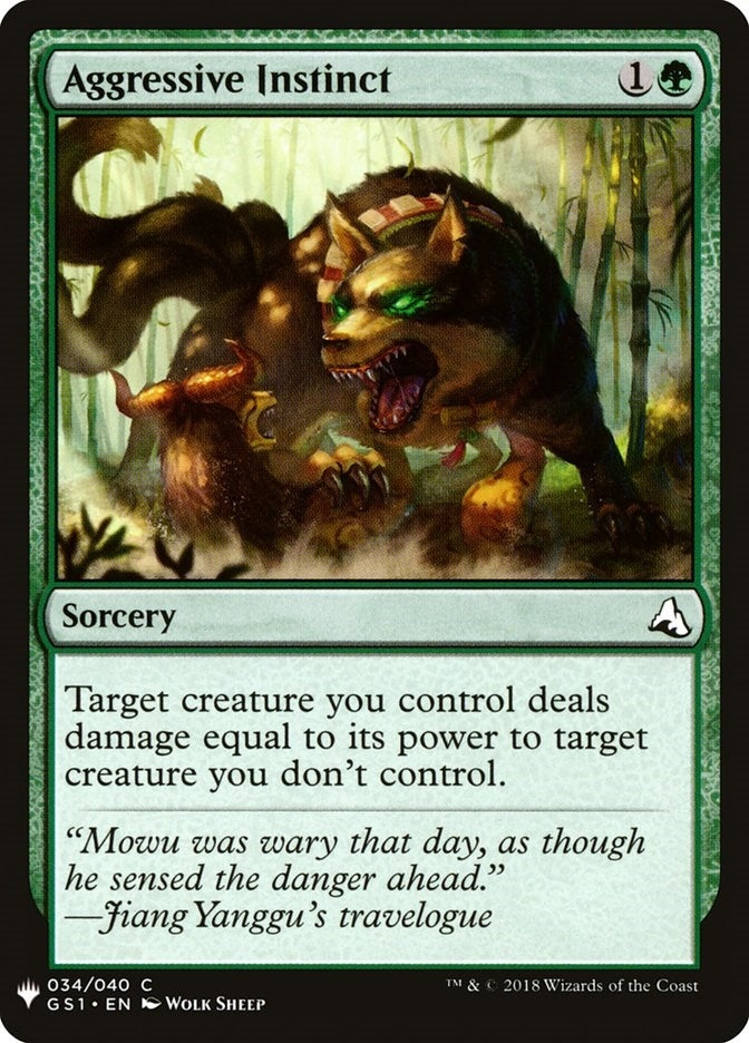 Aggressive Instinct (34) [LIST] - MTG Single