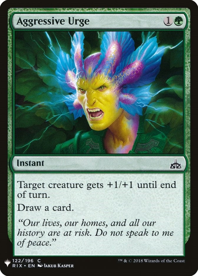 Aggressive Urge (122) [LIST] - MTG Single