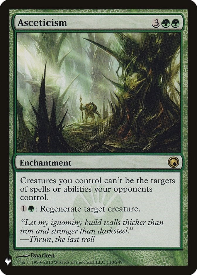 Asceticism (110) [LIST] - MTG Single