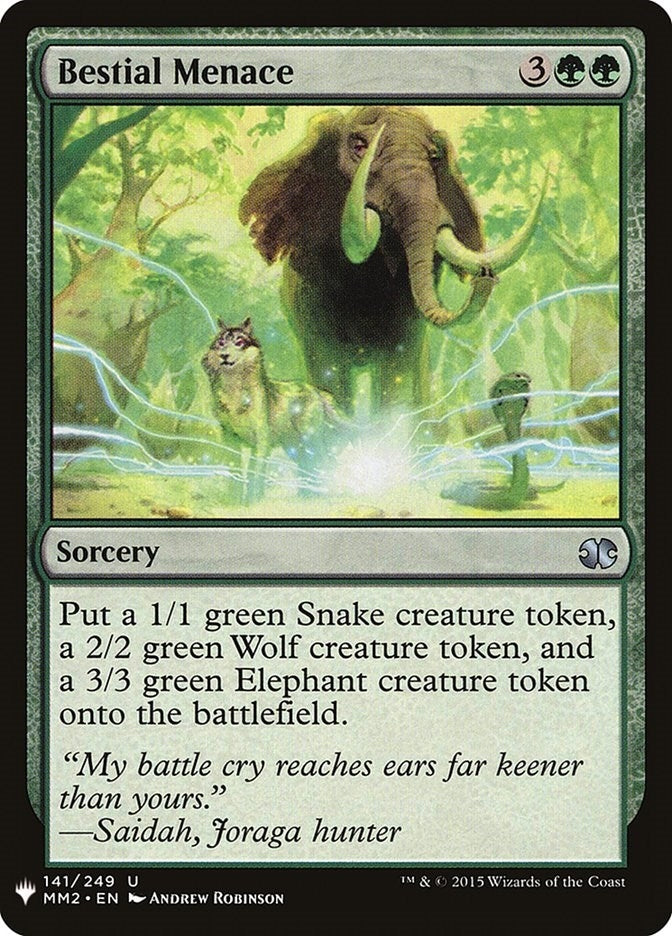 Bestial Menace (141) [LIST] - MTG Single