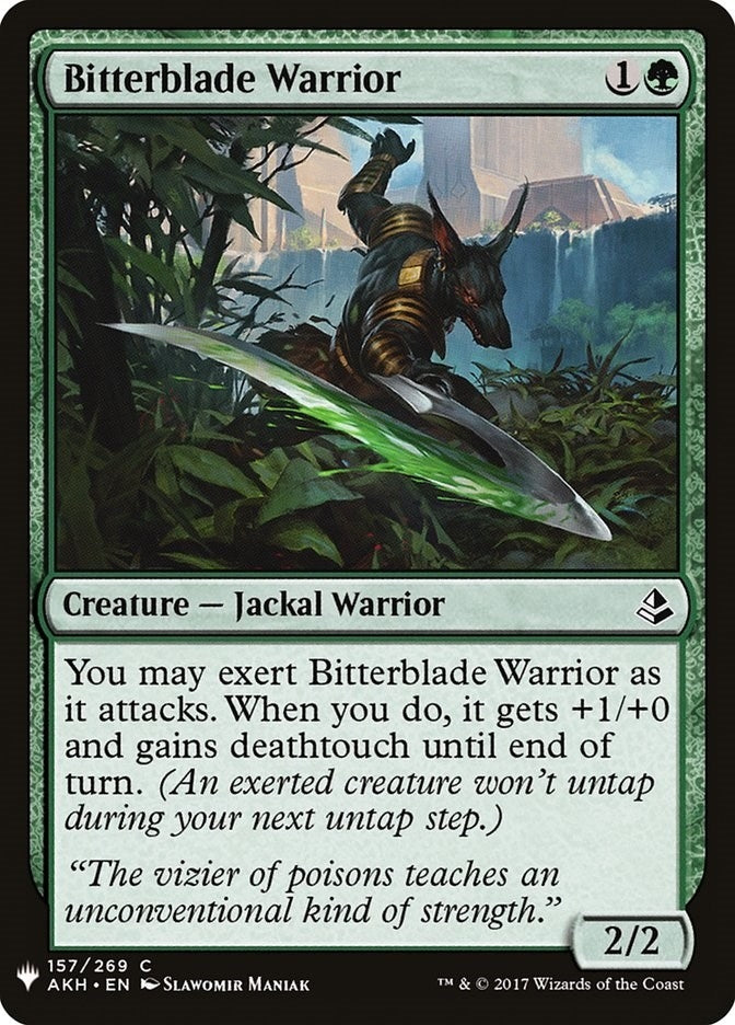 Bitterblade Warrior (157) [LIST] - MTG Single