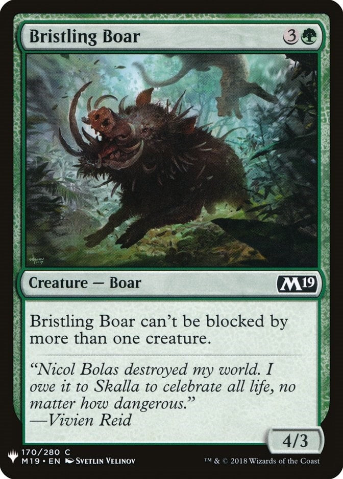 Bristling Boar (170) [LIST] - MTG Single