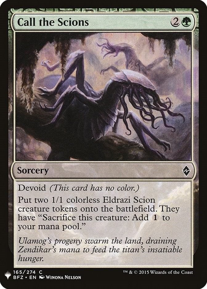 Call the Scions (165) [LIST] - MTG Single