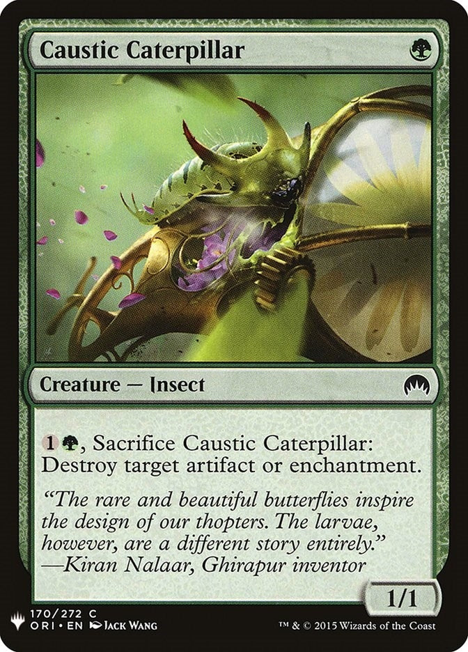 Caustic Caterpillar (170) [LIST] - MTG Single